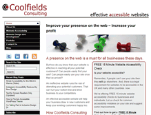 Tablet Screenshot of coolfields.co.uk